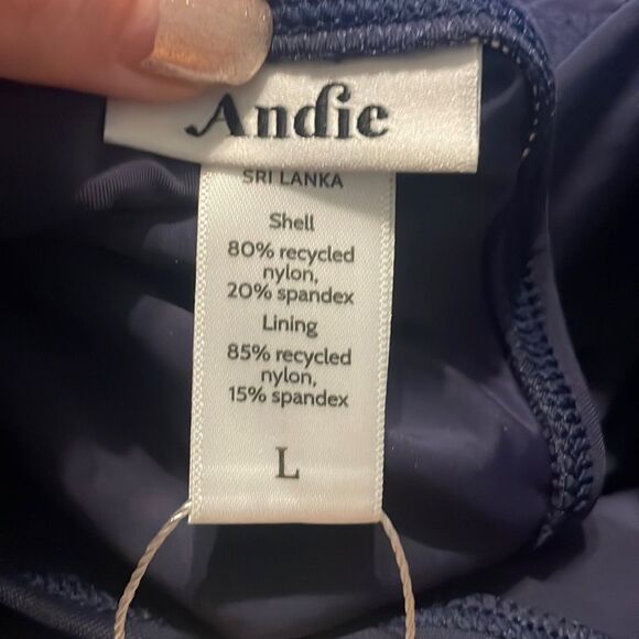 Andie Swim The Tulum One Piece Navy Size Large NWT - Picture 6 of 7